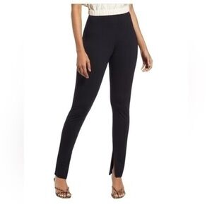 Open Edit Black Knit Split Hem Pants XXS NWT